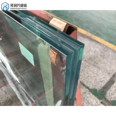 Vidro laminado temperado 8 8 mm 17,52 mm Vidro de segurança transparente Vidro triplex plano