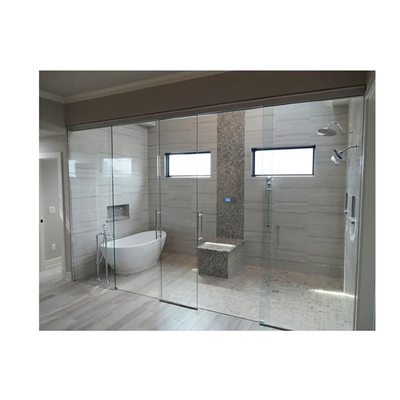 80X80 Preto Pequeno Quadrado de Vidro Tubos de Chuveiro Cabine para Casa Flat Borda Polida Trabalho