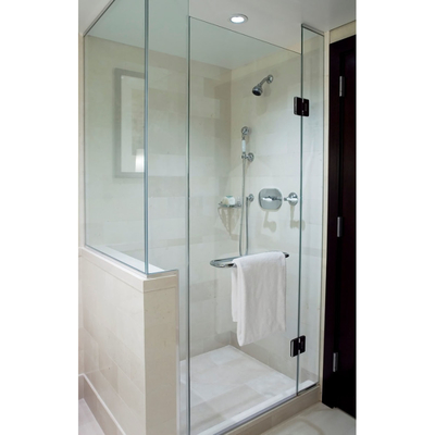 80X80 Preto Pequeno Quadrado de Vidro Tubos de Chuveiro Cabine para Casa Flat Borda Polida Trabalho