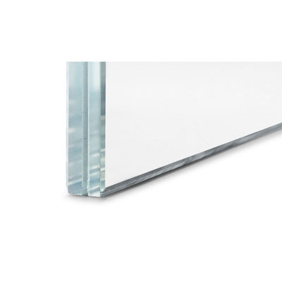 Painel de vidro laminado de segurança plana para construção de sanduíche curvo endurecido temperado