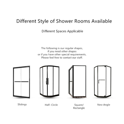 Como o cliente de primeira espessura Design sem moldura 600mm porta de chuveiro com vidro transparente