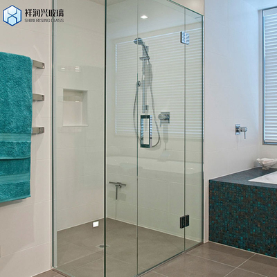 Sala de banho 6mm temperado pequeno Duche Screen Prata Pivot Duche Porta para personalização