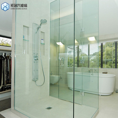 Sala de banho 6mm temperado pequeno Duche Screen Prata Pivot Duche Porta para personalização