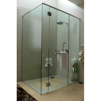 1830*2440/2140*3300/2440*3660mm Ecrã de chuveiro de banheiro com porta giratória e vidro de segurança
