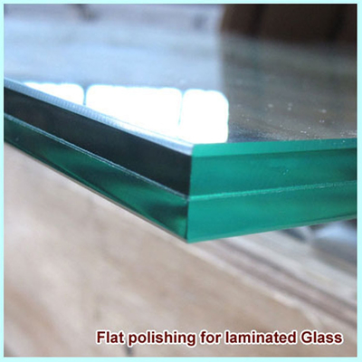 Produzir vidro laminado temperado com borda polida plana