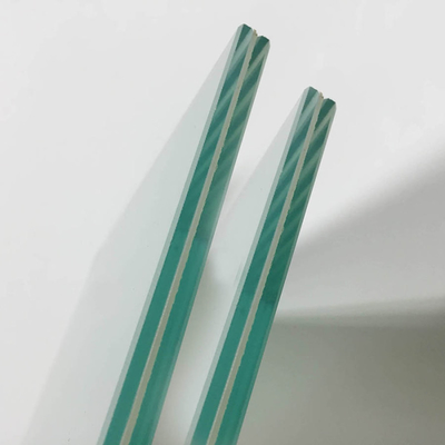 Vidro laminado revestido de borda colorida polida plana para construção de edifícios