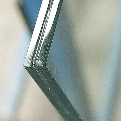Vidro laminado de parede de edifício grande com borda polida plana e tipo de camada comum