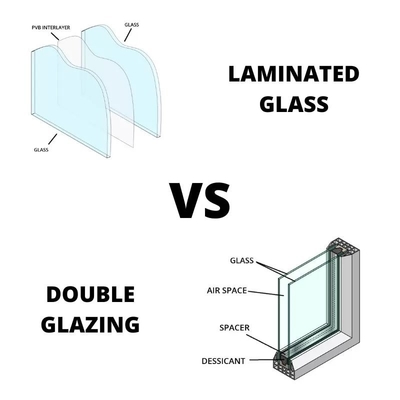 21.52mm vidro laminado temperado para protecção à prova de balas e segurança de construção