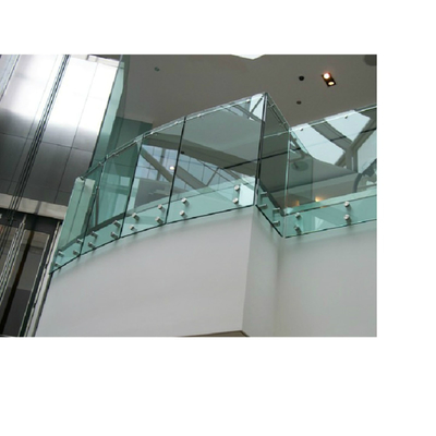 Vidro temperado curvo transparente para construção profissional Vidro SGS certificado e durável
