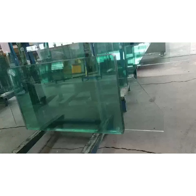Escalões de vidro temperado com painel de parede e tabuleiro com fabricação chinesa