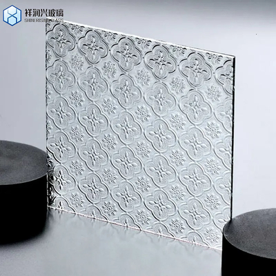 Vidro de placas de vidro com padrão de bronze transparente de 6 mm em estilo chinês para decoração residencial