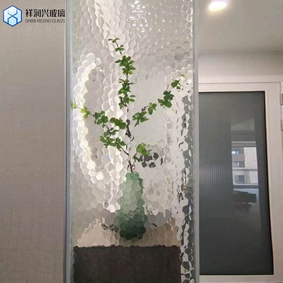 Vidro de padrão Moru transparente normal de 2 mm-8 mm para vidro único Vidro com fio / decorativo / de banheiro