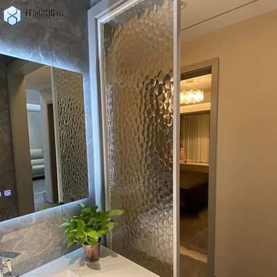 Vidro de padrão Moru transparente normal de 2 mm-8 mm para vidro único Vidro com fio / decorativo / de banheiro