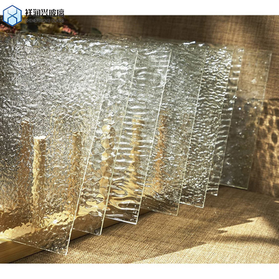 Bronce claro Karatachi Qingdao Brilhante Mistlite Flora Fluted Pattern Glass 7-14 dias