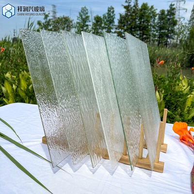 Bronce claro Karatachi Qingdao Brilhante Mistlite Flora Fluted Pattern Glass 7-14 dias