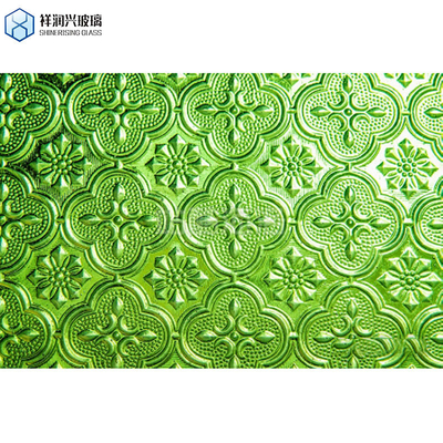 Bronce claro Karatachi Qingdao Brilhante Mistlite Flora Fluted Pattern Glass 7-14 dias