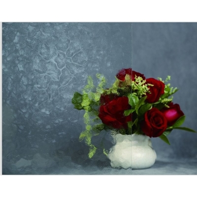 Vidro Decorativo Ácido Gravado Padrão Luminoso Vidro Esfriado 2134X3300mm Dobrado Desdobrado