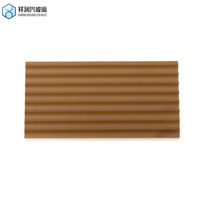 3mm-16mm Padrão brilhante de arte de vidro porta de banheiro cozinha estilo especial moderno vidro em relevo marrom testado pela SGS
