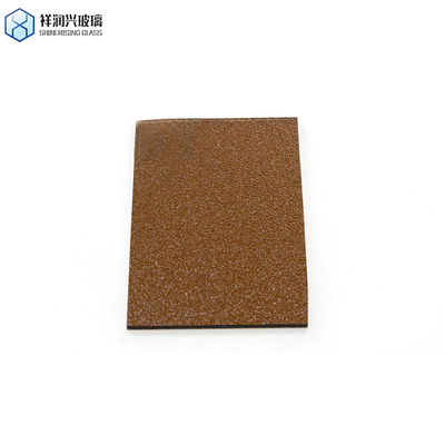 Chuva/Diamante/Água Arte Química Decorativa Vidro Prensado Temperado Qingdao Padrão Vidro Marrom em Relevo