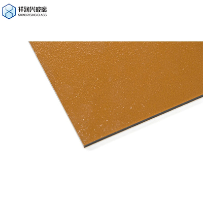 Vidro com padrão marrom decorativo de 4 mm de cor tintada clara para demanda de arquitetura