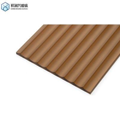 Vidro com padrão castanho brilhante 3mm 5mm 1830*2440 nova tecnologia estilo vidro vidro em relevo