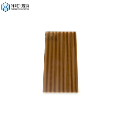 Certificado ISO 3mm-8mm Bronce claro Karatachi Qingdao Mistlite Flora Fluted Pattern Glass