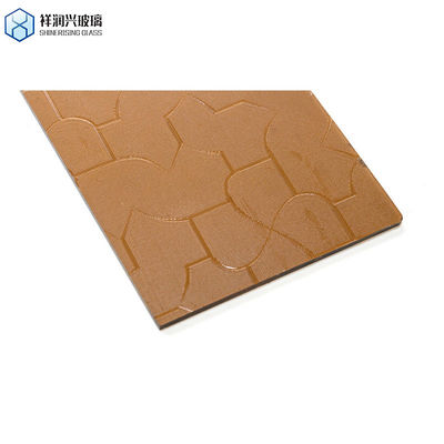 Espessura 1 Way Glass Tinted Mirror Glass Brown Glass em relevo Rain Diamond Demand de água