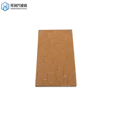 1.8mm-6mm Espelhos de cores redondas Decoração para o lar Vidro flutuante tintado Vidro em relevo marrom