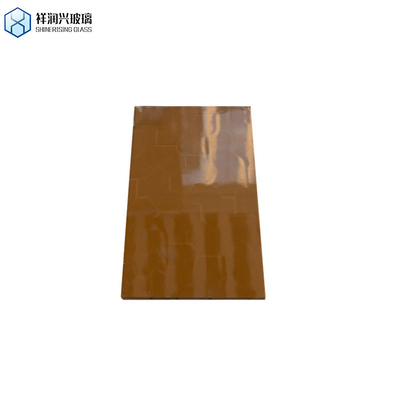 1.8mm-6mm Espelhos de cores redondas Decoração para o lar Vidro flutuante tintado Vidro em relevo marrom