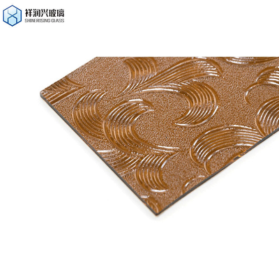 1.8mm-6mm Espelhos de cores redondas Decoração para o lar Vidro flutuante tintado Vidro em relevo marrom