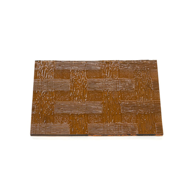 Vidro personalizado de folhas de bambu de bronze transparente com padrão para entrega de janela em 7-14 dias