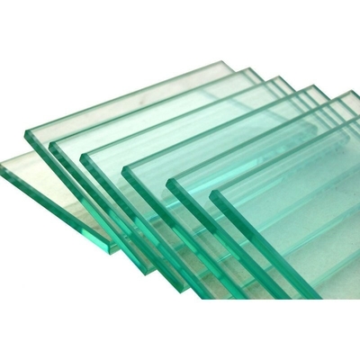 Vidro temperado plano de 10 mm laminado resistente ao calor para janelas de escritório e grades de piscina