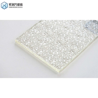 O teste padrão lustrado liso da cerca de vidro laminado do trabalho da borda com nervuras 6mm 8mm 10mm 12mm
