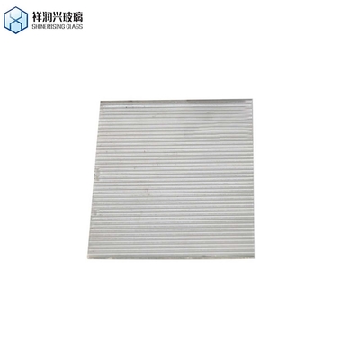 O teste padrão lustrado liso da cerca de vidro laminado do trabalho da borda com nervuras 6mm 8mm 10mm 12mm