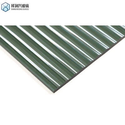 Vidro com padrão decorativo de 4 mm de cor escura, perfeito para camadas de janela