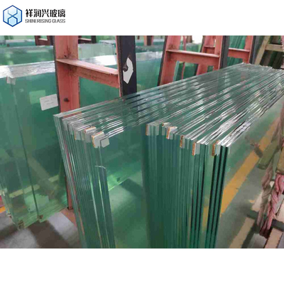 Painéis de vidro laminados PVB curvos de 3 mm a 19 mm, fisicamente temperados, para uso ao ar livre