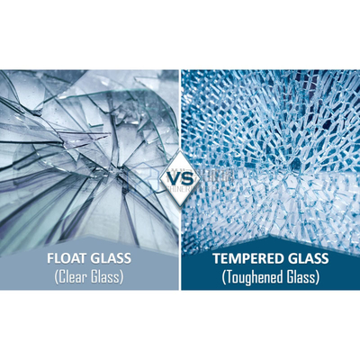 III Fragmentos de vidro laminado temperado para proteção de piscina