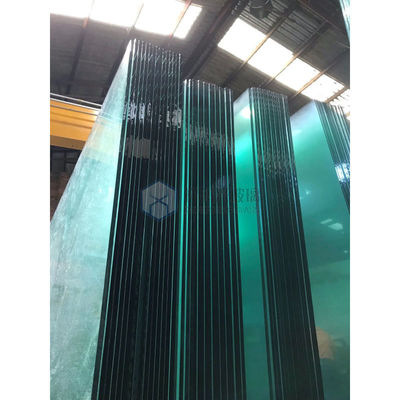 Ect azul. tamanho personalizado vidro laminado curvo vidro azul grau de aço super-temperado