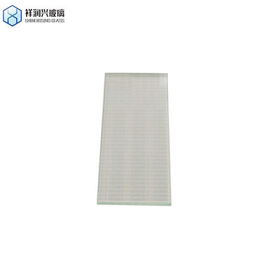 Pedido personalizado Não há problema vidro temperado de seda impresso com borda de moagem e padrão