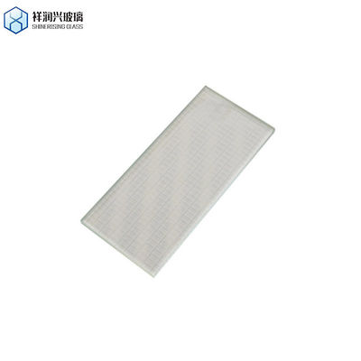 Pedido personalizado Não há problema vidro temperado de seda impresso com borda de moagem e padrão