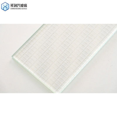 Pedido personalizado Não há problema vidro temperado de seda impresso com borda de moagem e padrão