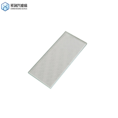 Vidro de banheiro de vidro único 2024 12mm Temperado com ácido gravado Padrão vidro personalizado