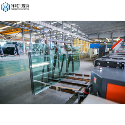Borda polida 3-19mm Ultra-Clar Tempered Laminated Glass para design de gabinete de chuveiro