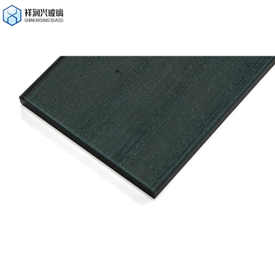 Vidro de padrão em relevo decorativo negro claro temperado para decoração doméstica personalizada