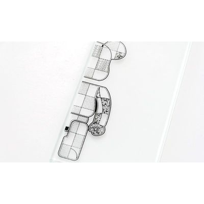 Vidro sólido 3/4/5/5.5/6/8/10 mm com padrão/figura para construção de bordas polidas planas