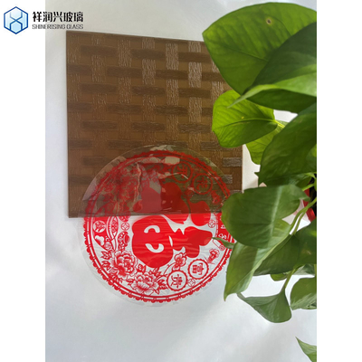 5mm 6mm 8mm Euro Bronze Moru Fluteado Vidro Tinturado Folha Karatachi Padrão Float Glass