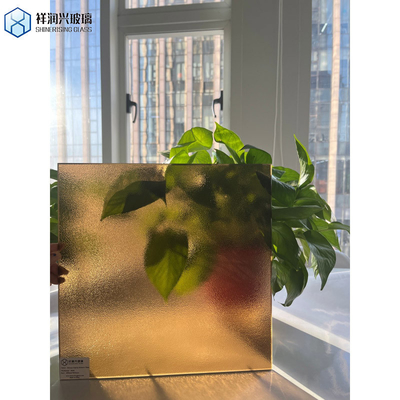 Vidro de flutuação Padrão de flora de bronze Ultra-claro Padrão de Karatachi Vidro com consumo