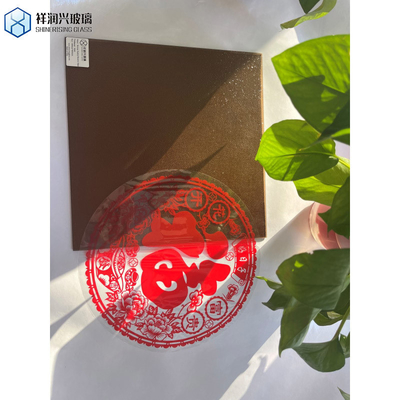 Vidro de flutuação Padrão de flora de bronze Ultra-claro Padrão de Karatachi Vidro com consumo
