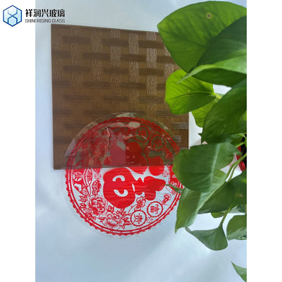 Exterior 4mm 5mm 6mm Bronze May Flower Figured Patterned Glass com tamanho opcional Single Roll