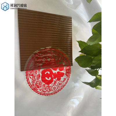 Personalizado 4/5mm Claros / Bronze Rain / Bamboo Product Pattern / Figured Glass Demand
